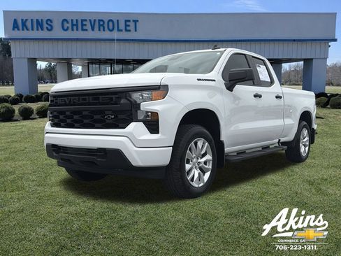 Certified 2023 Chevrolet Silverado 1500 Custom w/ LPO, Dark Essentials Package AWD/4WD image 1