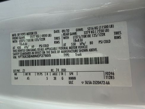 Used 2022 Ford F350 XL w/ Power Equipment Group AWD/4WD image 36