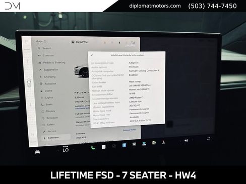Used 2025 Tesla Model X AWD/4WD image 37