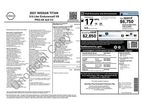 Used 2021 Nissan Titan PRO-4X w/ Pro-4x Convenience Package AWD/4WD image 33