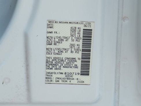 Used 2021 Nissan NV 2500 SV RWD image 50