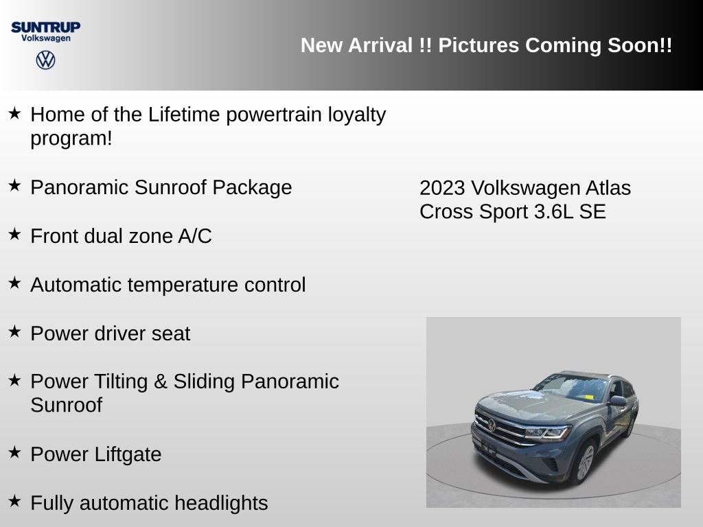 Used 2023 Volkswagen Atlas Cross Sport SE w/ Panoramic Sunroof Package AWD/4WD image 6