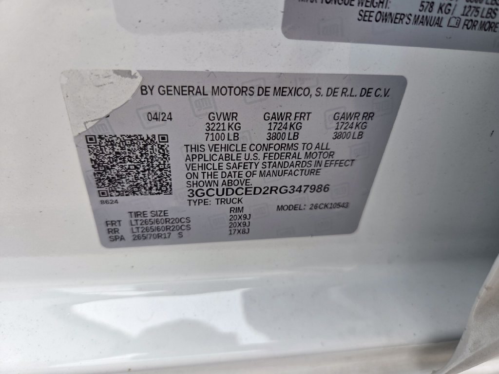Certified 2024 Chevrolet Silverado 1500 Custom Trail Boss AWD/4WD image 21