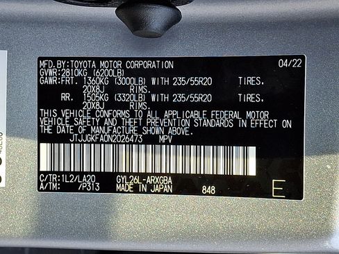 Used 2022 Lexus RX 450hL Luxury w/ Cold Area Package (CT) AWD/4WD image 30