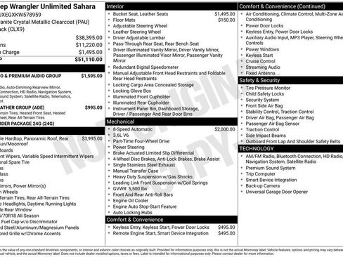 Used 2019 Jeep Wrangler Unlimited Sahara image 6