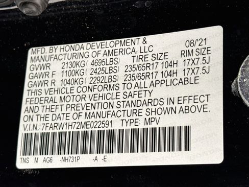 Certified 2021 Honda CR-V Special Edition image 30