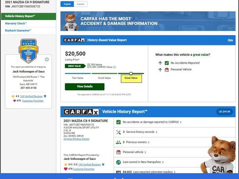 Used 2021 MAZDA CX-9 Signature image 11