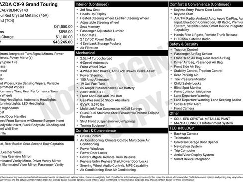 Used 2020 MAZDA CX-9 Grand Touring image 7