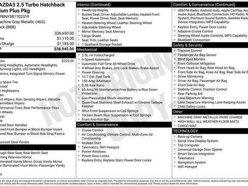 Certified 2024 MAZDA MAZDA3 Hatchback w/Premium Plus Pkg image 26