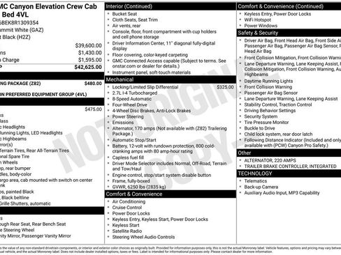 Used 2024 GMC Canyon Elevation w/ Trailering Package AWD/4WD image 45