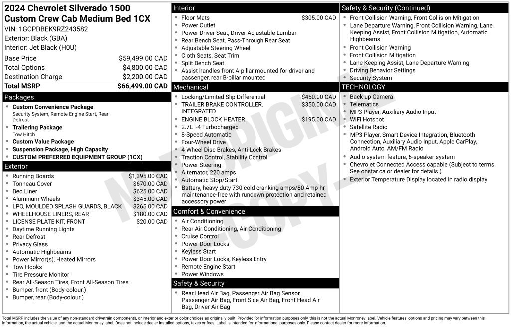 Used 2024 Chevrolet Silverado 1500 Custom AWD/4WD image 6