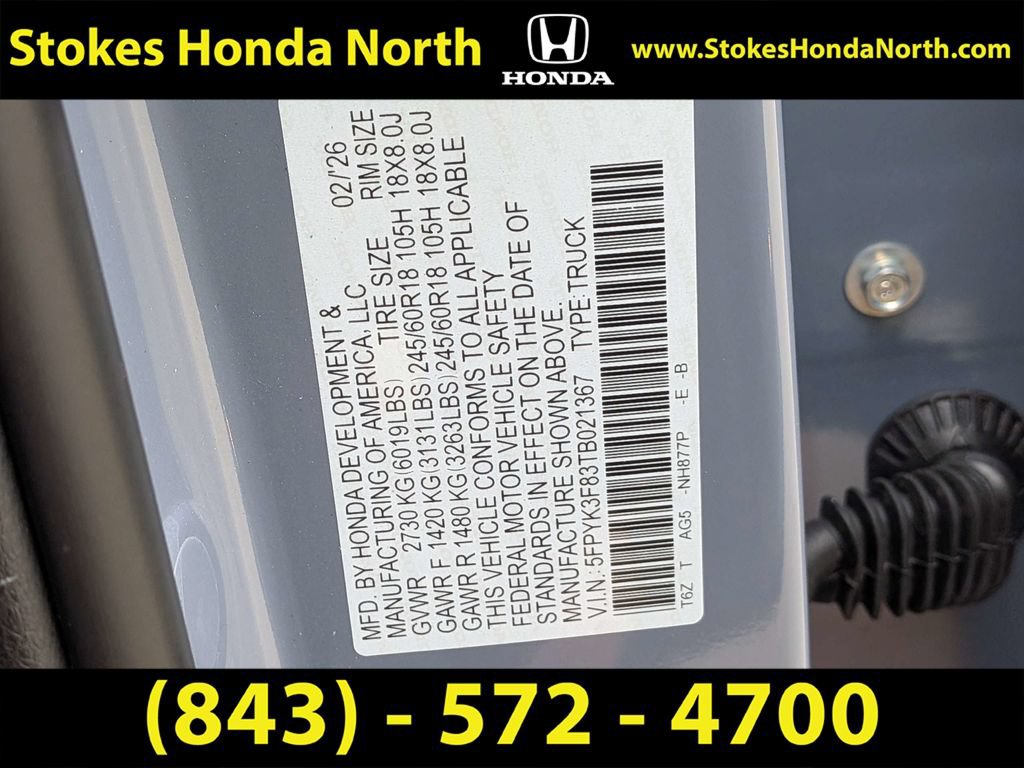 Certified 2026 Honda Ridgeline Black Edition image 7