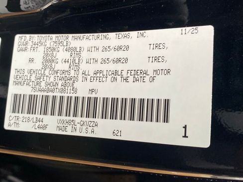 New 2026 Toyota Sequoia 4WD image 20