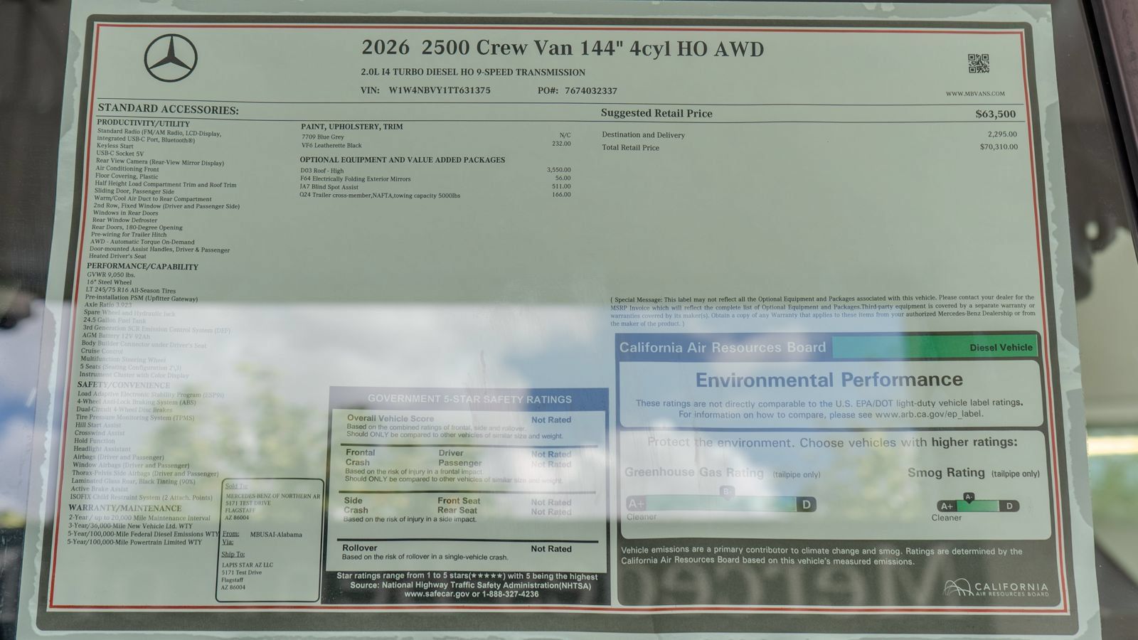 New 2026 Mercedes-Benz Sprinter 2500 image 36