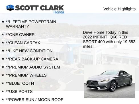 Used 2022 INFINITI Q60 Red Sport 400 AWD/4WD image 11