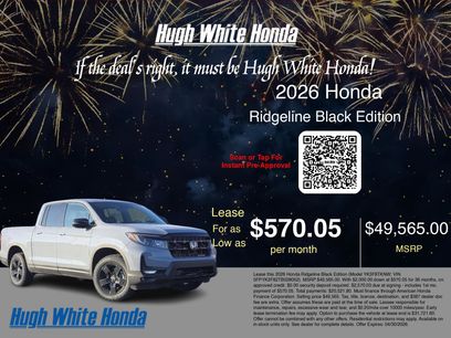 New 2026 Honda Ridgeline Black Edition