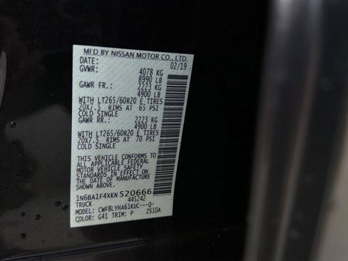 Used 2019 Nissan Titan Platinum Reserve w/ Platinum Utility Package image 20