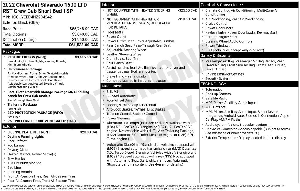Used 2022 Chevrolet Silverado 1500 RST w/ Redline Edition AWD/4WD image 5