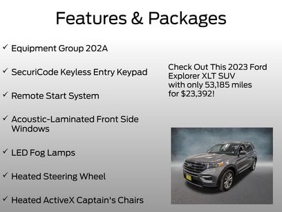 Certified 2023 Ford Explorer XLT w/ Equipment Group 202A