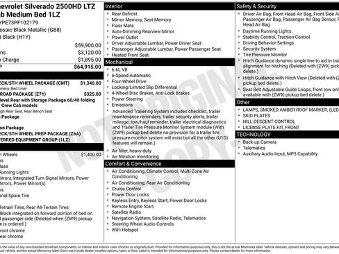 Used 2023 Chevrolet Silverado 2500 LTZ w/ Gooseneck/5TH Wheel Package AWD/4WD image 1