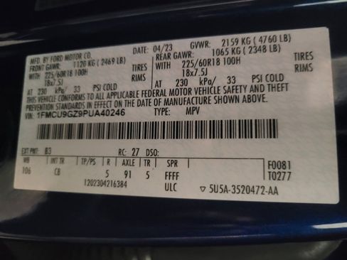 Used 2023 Ford Escape Active w/ Tech Pack #1 image 33