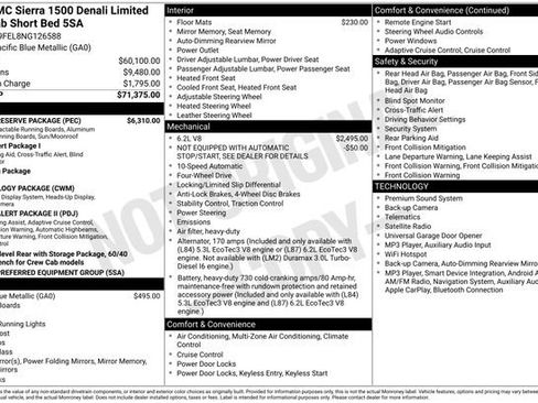 Used 2022 GMC Sierra 1500 Denali w/ Denali Reserve Package AWD/4WD image 49