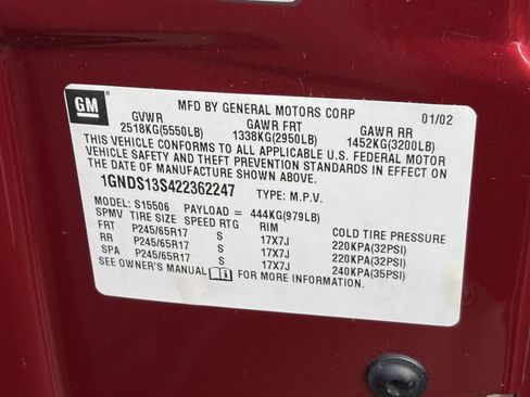 Used 2002 Chevrolet TrailBlazer LTZ RWD image 15