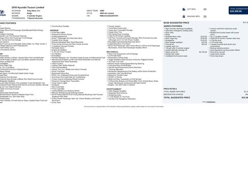 Used 2016 Hyundai Tucson Limited w/ Option Group 03 image 9