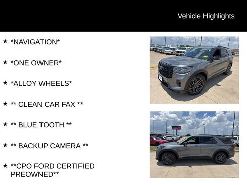 Used 2025 Ford Explorer ST-Line w/ Premium Package RWD image 4
