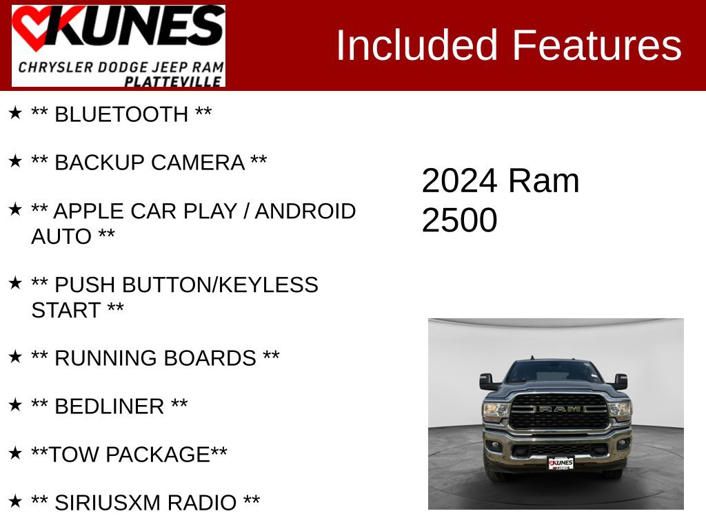 Used 2024 RAM 2500 Big Horn w/ Bed Utility Group AWD/4WD image 2