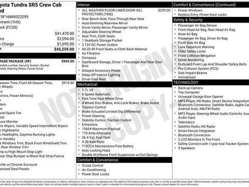 Used 2021 Toyota Tundra SR5 w/ SR5 Upgrade Package AWD/4WD image 31