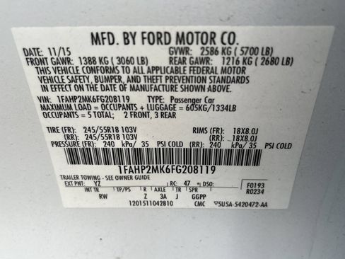 Used 2015 Ford Taurus Police Interceptor AWD image 24