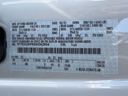 New 2025 Ford F150 STX w/ Equipment Group 200A image 43