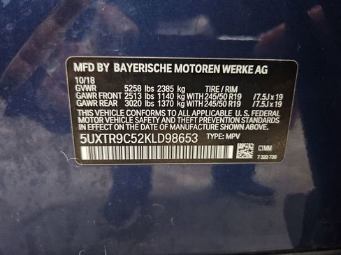 Used 2019 BMW X3 xDrive30i w/ Driving Assistance Package image 55