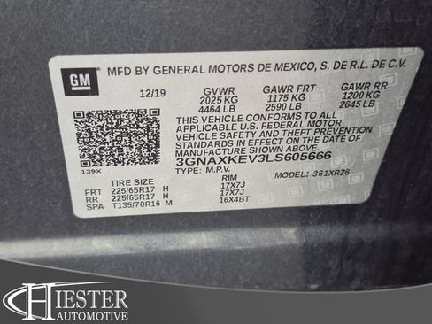 Certified 2020 Chevrolet Equinox LT FWD image 37