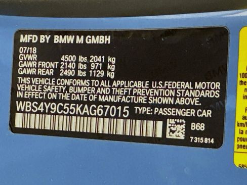 Used 2019 BMW M4 Coupe w/ Competition Package RWD image 24