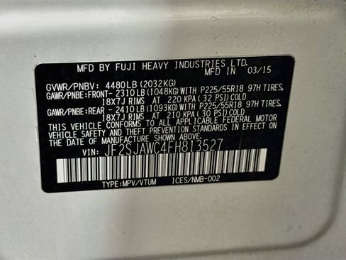 Used 2015 Subaru Forester 2.5i Touring w/ Eyesight & Navigation System AWD/4WD image 41