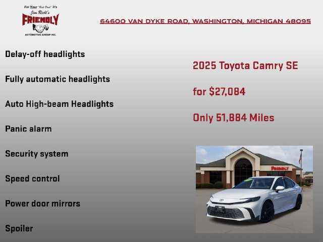 Used 2025 Toyota Camry SE FWD image 25
