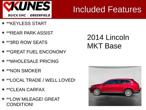 Used 2014 Lincoln MKT FWD image 3