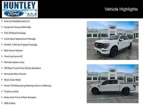 Used 2023 Ford F150 Lariat w/ Equipment Group 502A High image 2