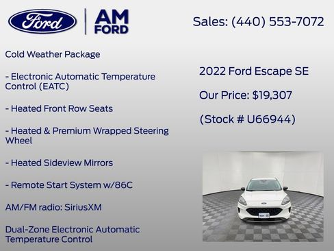 Certified 2022 Ford Escape SE w/ Convenience Package image 13