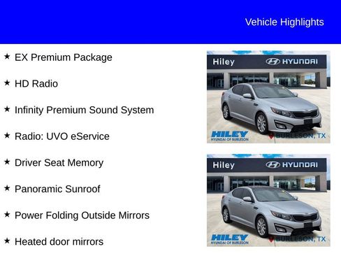Used 2015 Kia Optima EX w/ EX Premium Package FWD image 9