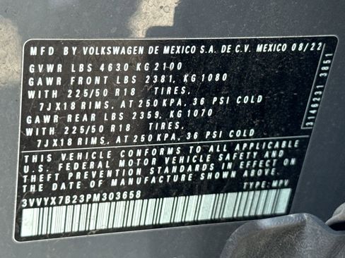 Certified 2023 Volkswagen Taos SE AWD/4WD image 29