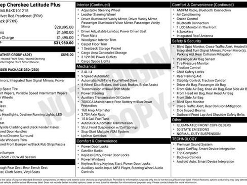 Used 2019 Jeep Cherokee Latitude Plus w/ Cold Weather Group image 6