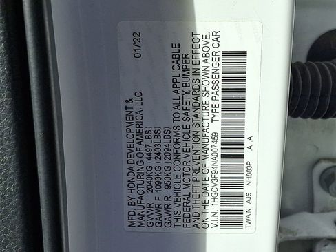 Used 2022 Honda Accord Touring image 31