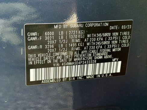 Used 2023 Subaru Ascent Limited AWD/4WD image 54