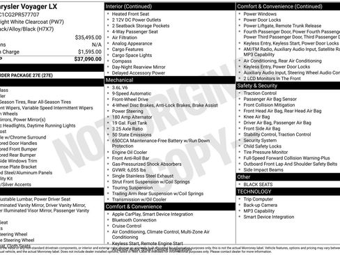 Used 2023 Chrysler Voyager LX FWD image 27