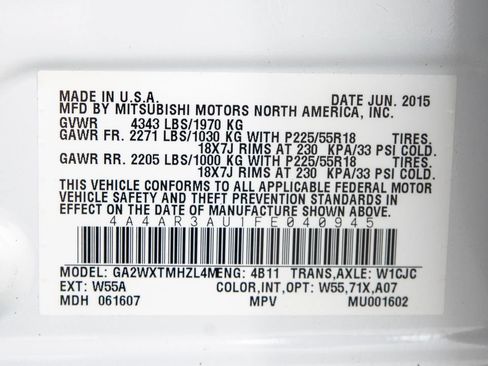 Used 2015 Mitsubishi Outlander Sport ES AWD/4WD image 26