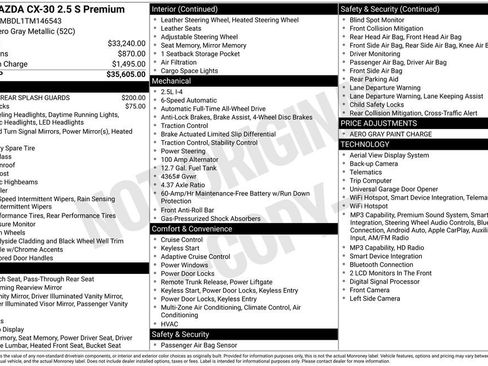 New 2026 MAZDA CX-30 AWD 2.5 S w/ Premium Package image 31