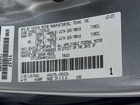 Used 2024 Toyota Tundra SR5 w/ SX Package AWD/4WD image 29